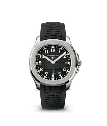 Aquanaut 5167A-001 black embossed dial and “tropical” strap