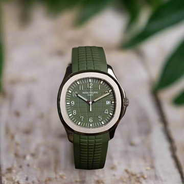 Aquanaut watch with a green dial