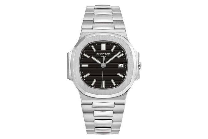 Nautilus watch, an elegant sports watch with a rounded octagonal bezel, porthole case, and embossed dial.